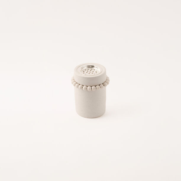 Selah collection off white ceramic oud burner 13*13*17 cm image number 0