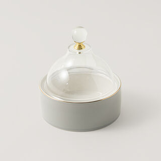 Dallaty porcelain date bowl 12.7cm, grey