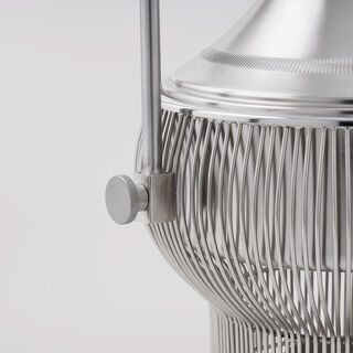 لاميسا سخان طعام للتقديم، مطلي نيكل، تصميم حديث، 5 لتر