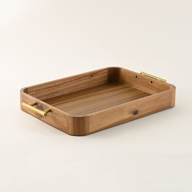 Dallaty Wooden Serving Tray 42.5*27.5*5Cm image number 1