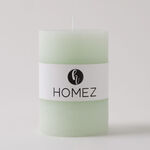 Homez pillar candle 7*10cm, green image number 3