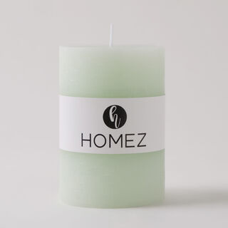 Homez pillar candle 7*10cm, green