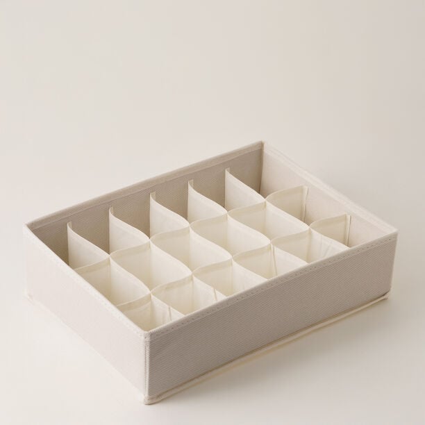 Homez Polyester Clothes Organizer, 18 Grid Beige 59.5*20.5*19Cm image number 0