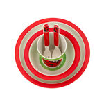 5 PCS BAMBOO FIBER KIDS DINNER SET image number 3