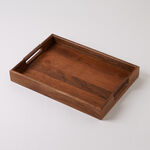 Dallaty natural wood serving tray 50*35*7cm, brown image number 2