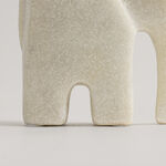 Homez resin elephant sculpture 13.5*6*14cm, offwhite image number 1