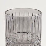 Homez glass diamond trash bin 18*18*26cm, grey image number 2