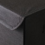 Homez polyester clothes organizer laundry box, black 62*32*17 image number 3