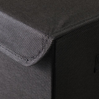 Homez polyester clothes organizer laundry box, black 62*32*17