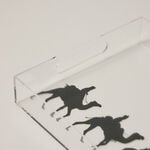 Dallaty Acrylic Serving Tray with Black Camel Print image number 1