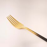 La Mesa gold plated + black finished stainless steel cutlery set 20 pc image number 2