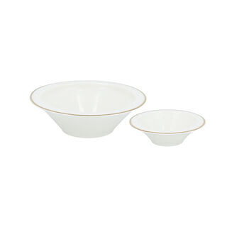 La Mesa gold bone porcelain dinner set 47 pcs