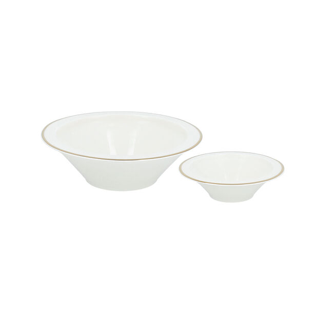 La Mesa gold bone porcelain dinner set 47 pcs image number 5