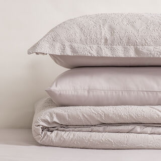 بوتيك بلانش طقم لحاف 6 قطع مايكروفايبر، رمادي فاتح، 200*240 سم