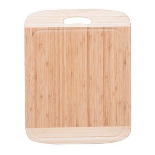 Bamboo Cutting Board With Juice Grooved Borders 