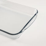 Pyrex 2 Pieces Rectangular Clear Glass Roaster Set, 2.7L + 3.7L image number 1
