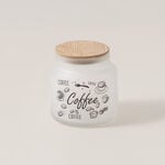 Heriven Glass Coffee Jar With Bamboo Lid 635Ml image number 0