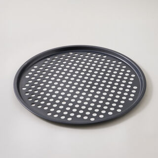 Betty Crocker non stick pizza crisper pan 33.5cm grey
