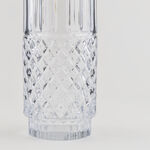 "Homez silver diamond pattern glass vase 15*15*34.3 cm image number 3