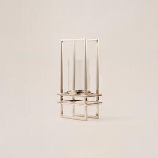 Homez stainless steel silver lantern 18*11*36 cm