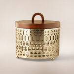 La Mesa Stainless Steel Food Warmer 5L With Wooden Lid, Silver image number 0