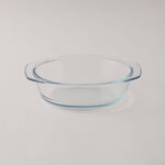 البرتو طاجن دائري بغطاء زجاج بروسليكات 1.5لتر image number 0