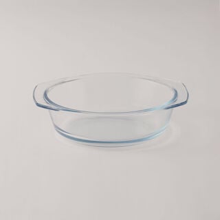 البرتو طاجن دائري بغطاء زجاج بروسليكات 1.5لتر