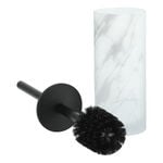 Toilet Brush Holder With Stainless Black Pole, Bristle Brush And Silicon Lid image number 2
