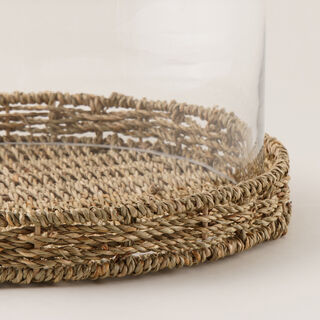 La Mesa Cake Stand Large Rattan H:20Cm T:28Cm D: 31Cm