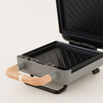 Alberto sandwich maker aluminium grey 13.8*22.2*9.2 cm image number 2