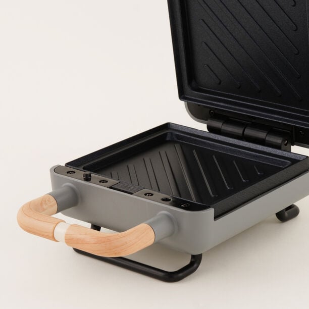 Alberto sandwich maker aluminium grey 13.8*22.2*9.2 cm image number 2