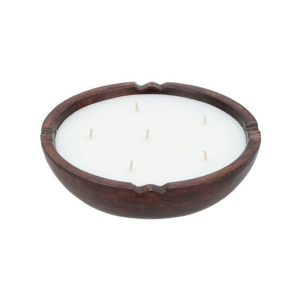Wooden Bowl With Candle Winter Berry Fragrance Dia 20*ht: 5 cm image number 3