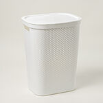 Cottage laundry hamper 58L, white image number 0