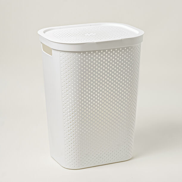 Cottage laundry hamper 58L, white image number 0