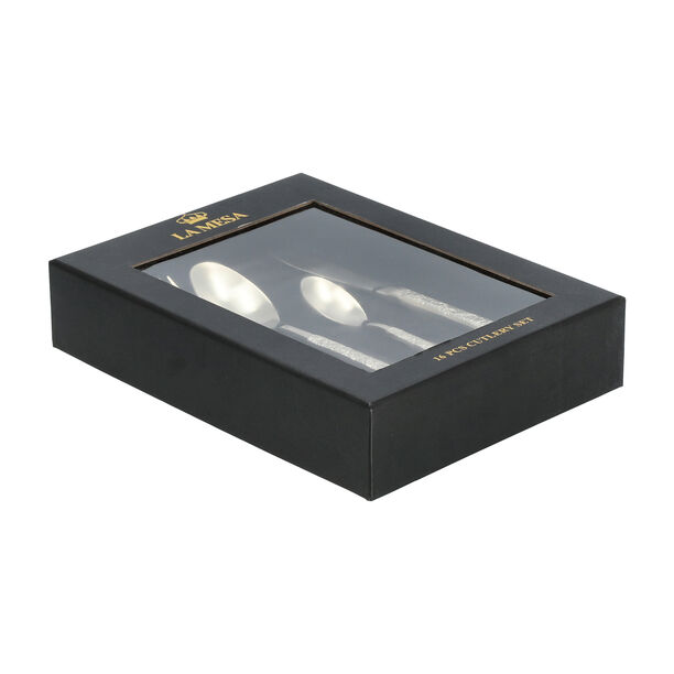La Mesa 16 Piece Cutlery Set Champagne Gold image number 3