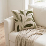 Homez Abstract Leaf Cushion Cover, 45*45Cm image number 1