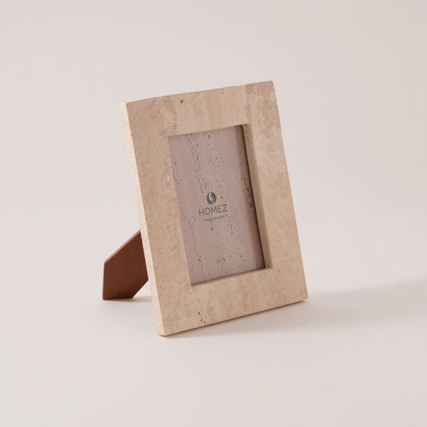 Homez travertine photo frame 25.5*20.5*3cm, beige image number 0