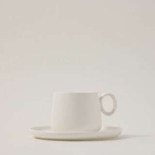 Dallaty white porcelain English tea cups set 12 pcs
