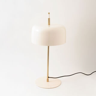 هومز مصباح طاولة من معدن وخشب، ذهبي 26*26*55سم