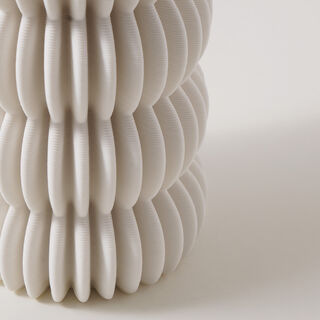 Homez Ceramic White Vase 12*12*24.7Cm