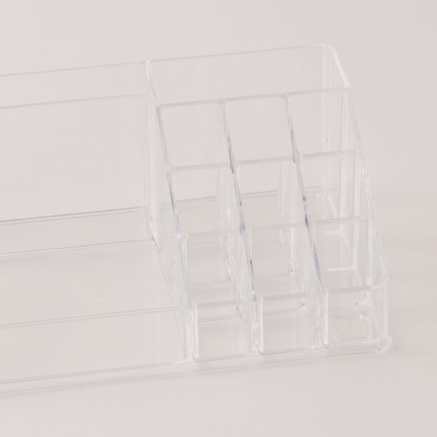 هومز منظم مستحضرات تجميل شفاف 22.3*12.7*8سم image number 1