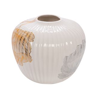 Ceramic Vase Golden Garden