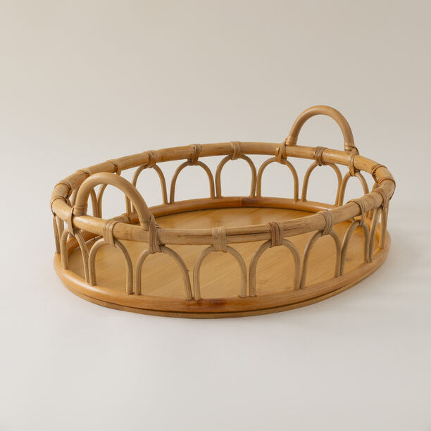 Rattan Tray 44X37X15 Cm image number 0