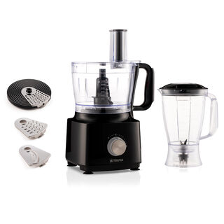 Truva Black Plastic 7 In 1 Food Processor, 2.1L