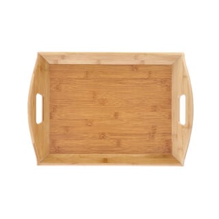 Bamboo Round Serving Tray 