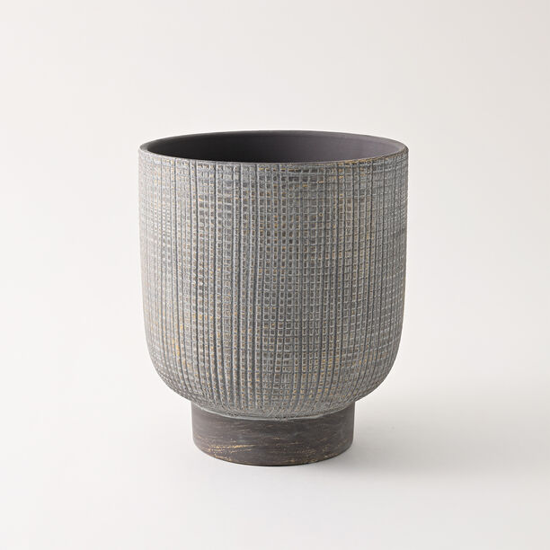 Designers made ceramic planter, brown 17.5*20.5cm image number 0