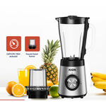 Kion stainless steel blender 500W, 1.5L with grinder, black image number 1
