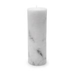 Marble Designed Pillar Candle image number 0