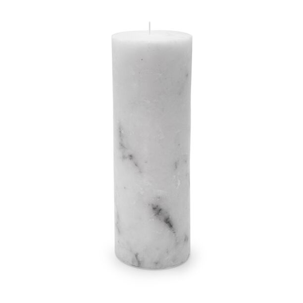 Marble Designed Pillar Candle image number 0