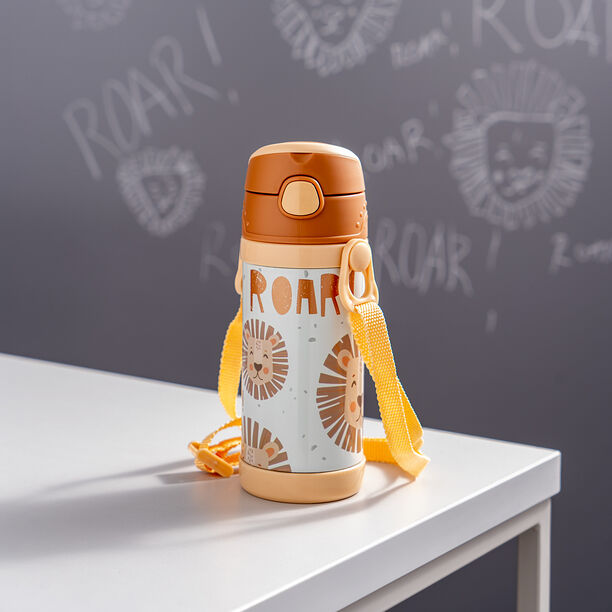 Stainless Steel Water Bottle 350Ml Lion image number 0